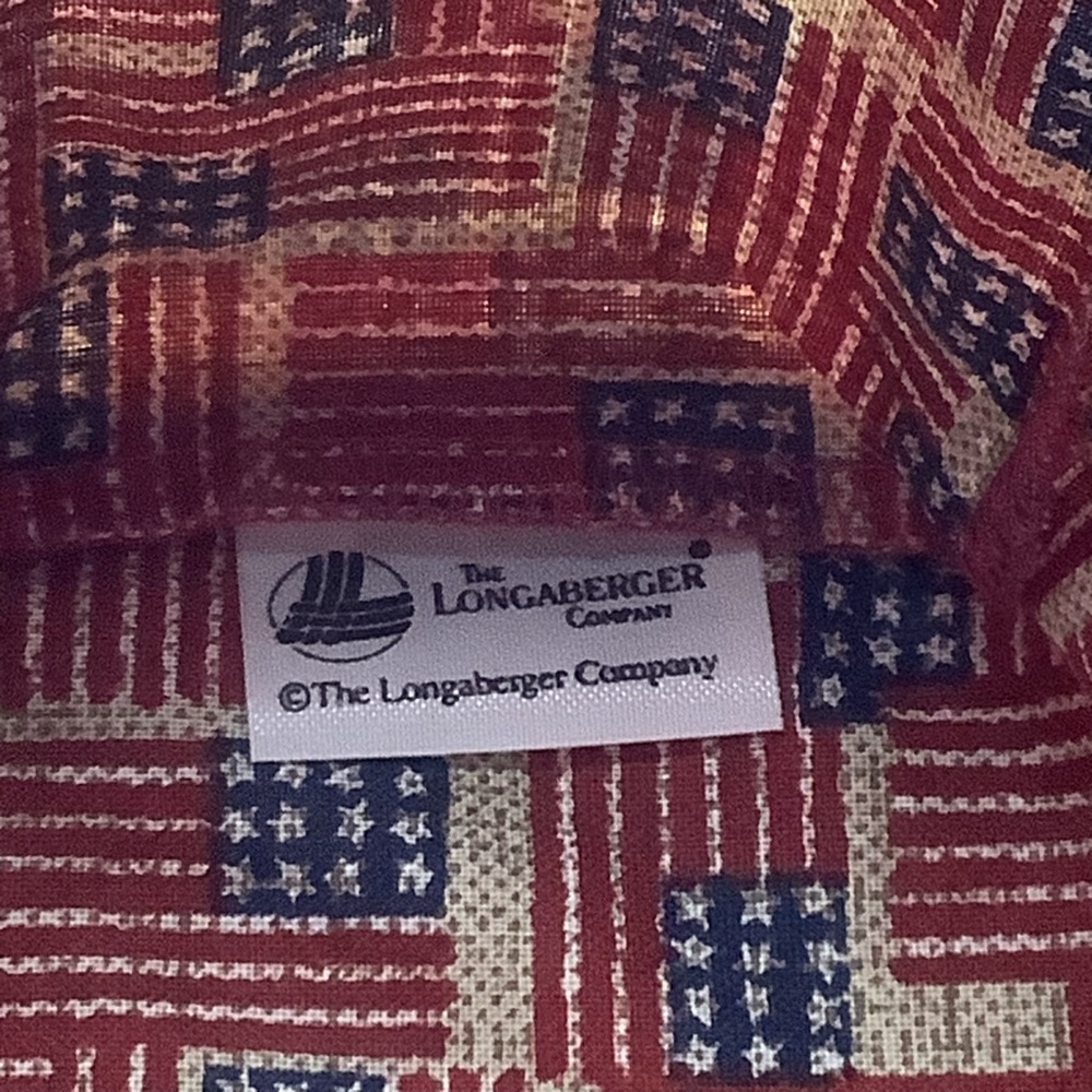 Vintage 1998 Longaberger 25th Anniversary Handled Basket - Picture 11 of 12